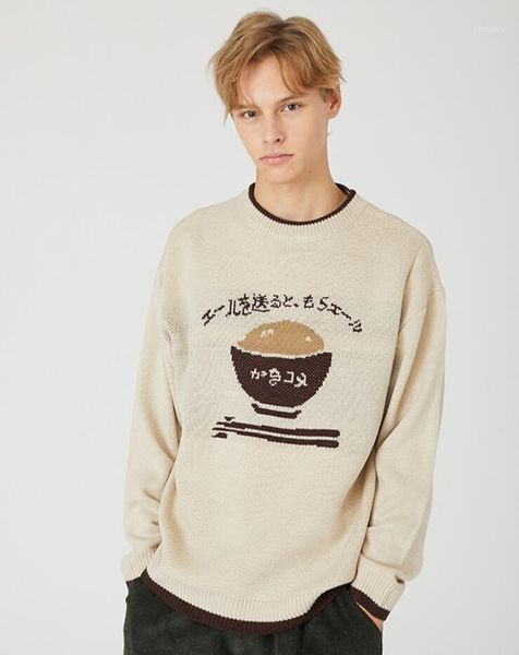 2020 men pullover sweaters retro japanese cartoon pattern acrylic oversize hip hop streetwear o-neck autumn men's sweaters w13761, White;black
2020 men pullover sweaters retro japanese cartoon pattern acrylic oversize hip hop streetwear o-neck autumn men's sweaters w13761, White;black
