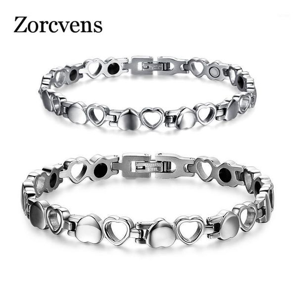 modyle healthy care magnetic bracelets bangles stainless steel heart female energy fashion bracelet for women and men1, Golden;silver
modyle healthy care magnetic bracelets bangles stainless steel heart female energy fashion bracelet for women and men1, Golden;silver