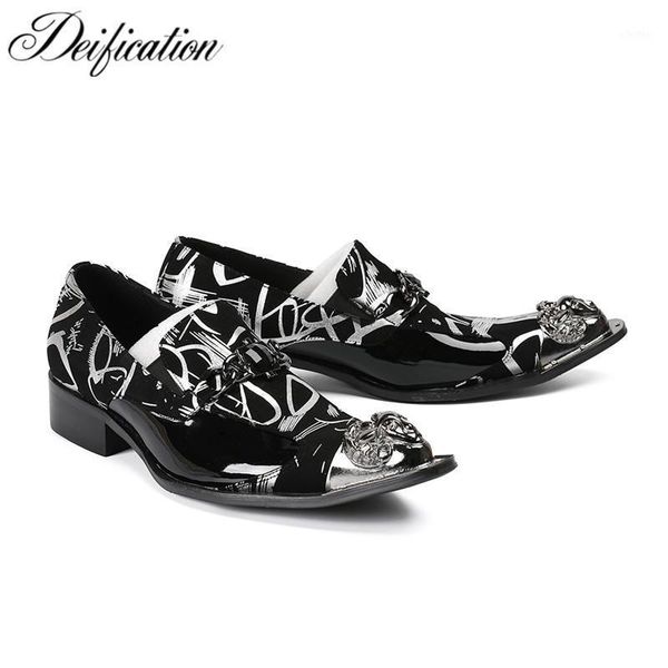 deification iron metal pointed toe mens dress shoes zapatos hombre luxury wedding shoes printed men flats office formal1, Black
deification iron metal pointed toe mens dress shoes zapatos hombre luxury wedding shoes printed men flats office formal1, Black