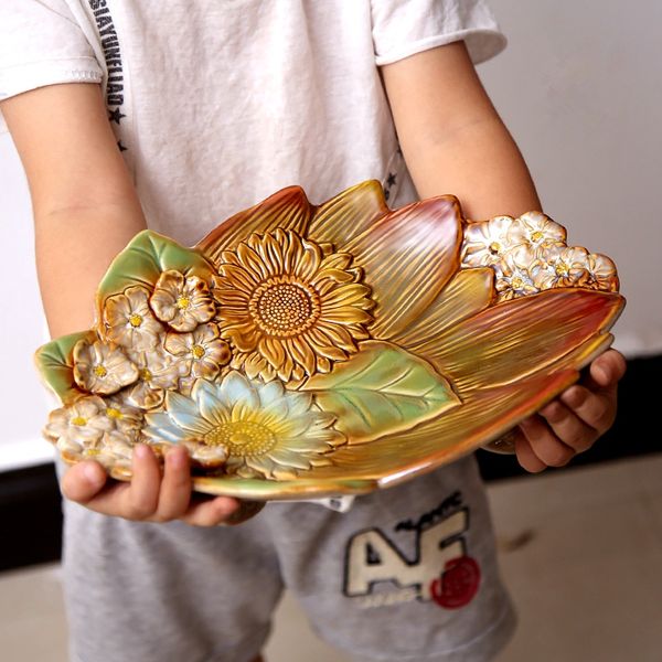 storage bottles & jars european art color ceramic fruit tray decoration home three-dimensional flower living room key remote control basin
storage bottles & jars european art color ceramic fruit tray decoration home three-dimensional flower living room key remote control basin