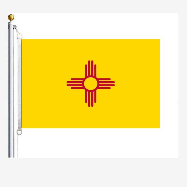 new mexico, new mexico flags 90 x 150 cm, 100 % polyester, digitaldruck