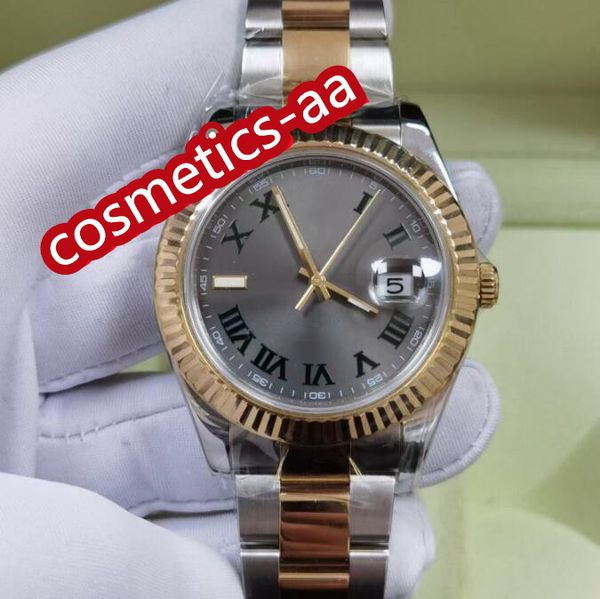bp factory classic mens watches 126333 126334 41mm romen dial mechanical two tone luminous calendar mechanical automatic waterproof 2813 mov, Slivery;brown
bp factory classic mens watches 126333 126334 41mm romen dial mechanical two tone luminous calendar mechanical automatic waterproof 2813 mov, Slivery;brown
