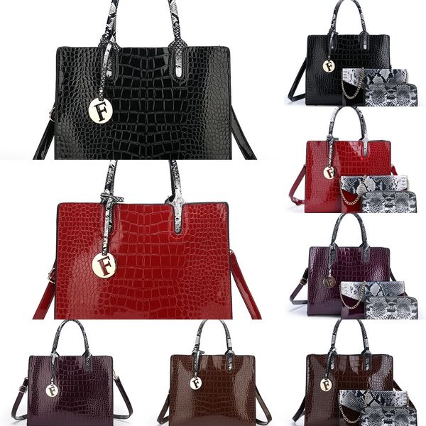 ho8ts new patent leather thr women's bag korean alligator fashion single shoulder crossbite new threepatent three-piece set mother bag
ho8ts new patent leather thr women's bag korean alligator fashion single shoulder crossbite new threepatent three-piece set mother bag