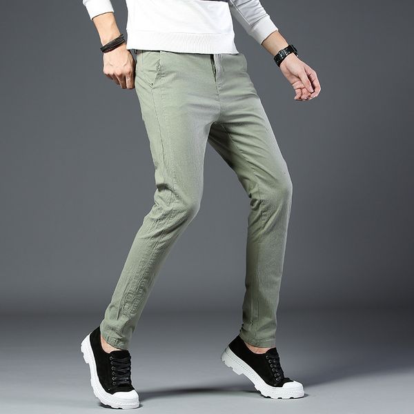 net spring and summer new elastic slim cotton leg men's casual pants korean youth fashion men, Black
net spring and summer new elastic slim cotton leg men's casual pants korean youth fashion men, Black