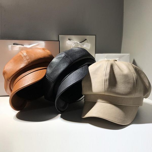 pu leather hats casual black female autumn and winter england retro japanese beret hats for women wholesale ns1671, Blue;gray
pu leather hats casual black female autumn and winter england retro japanese beret hats for women wholesale ns1671, Blue;gray