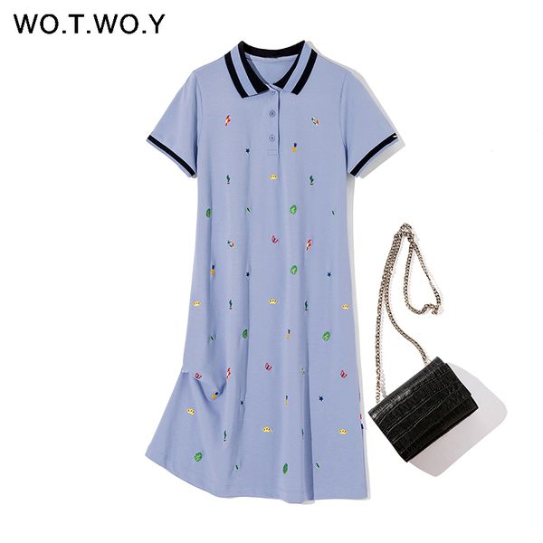 wotwoy 2020 spring cotton cartoon embroidered polo dress woman plus size black casual knee-length straight dresses female pink c1024, Black;pink
wotwoy 2020 spring cotton cartoon embroidered polo dress woman plus size black casual knee-length straight dresses female pink c1024, Black;pink