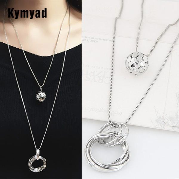kymyad korean multi layer necklace women round circle necklaces & pendants maxi statement necklace collares womens jewelry, Silver
kymyad korean multi layer necklace women round circle necklaces & pendants maxi statement necklace collares womens jewelry, Silver