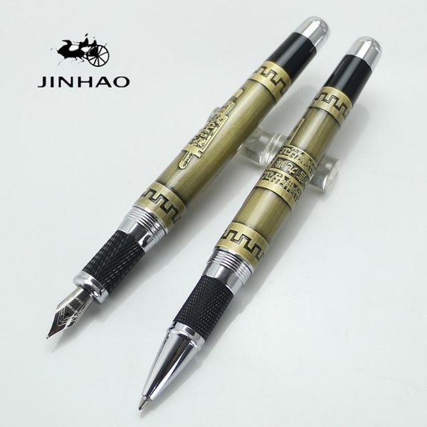 jinhao 189 rollerball pen/fountian pen noblest ancient chinese pattern "yi yan jiu ding"gold great wall pen1, Blue;orange
jinhao 189 rollerball pen/fountian pen noblest ancient chinese pattern "yi yan jiu ding"gold great wall pen1, Blue;orange