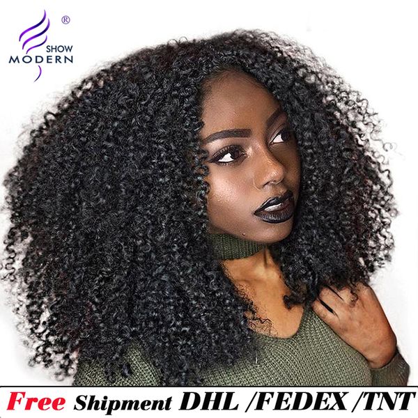 modern show afro curly u part human hair wigs for black women brazilian remy hair 150% density unprocessed kinky curly hair wig, Black;brown
modern show afro curly u part human hair wigs for black women brazilian remy hair 150% density unprocessed kinky curly hair wig, Black;brown