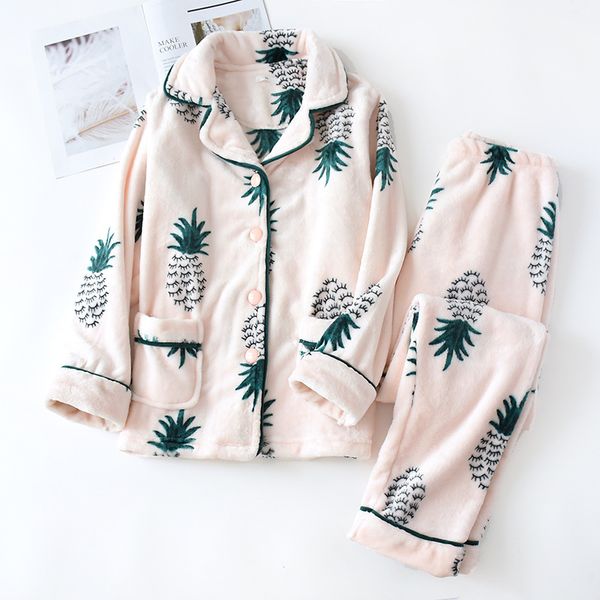2020 autumn winter flannel home suit for women printed pajamas sleepwear female long sleeve velvet thick warm homewear nightwear, Black;pink
2020 autumn winter flannel home suit for women printed pajamas sleepwear female long sleeve velvet thick warm homewear nightwear, Black;pink
