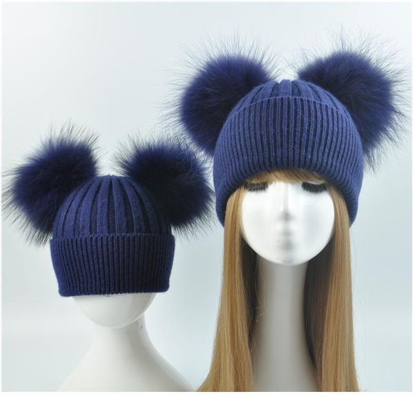parent-child baby hats 2pcs mother and baby warm winter knitted hats double fur pom pom bea qylree
parent-child baby hats 2pcs mother and baby warm winter knitted hats double fur pom pom bea qylree