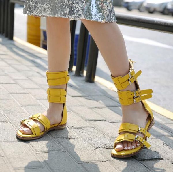 all-match flat sandals women summer burgundy/black/yellow rome a word buckles woman retro strap buckle short cool boot
all-match flat sandals women summer burgundy/black/yellow rome a word buckles woman retro strap buckle short cool boot