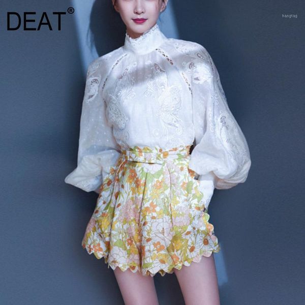 deat 2020 spring and summer new women fashion clothes tide turtleneck lantern sleeves hollow out shirt and shorts wk456091, White
deat 2020 spring and summer new women fashion clothes tide turtleneck lantern sleeves hollow out shirt and shorts wk456091, White