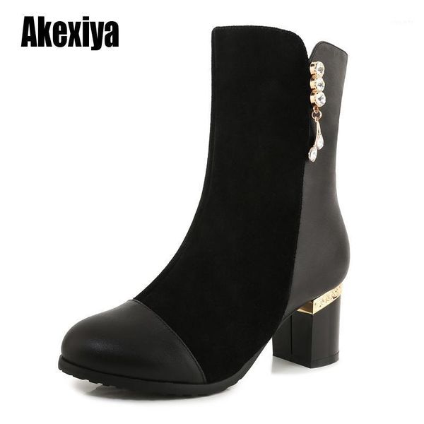 women ankle boots genuine leather plus size 34-43 rhinestones ankle boots round toe side zipper winter shoes women u1581, Black
women ankle boots genuine leather plus size 34-43 rhinestones ankle boots round toe side zipper winter shoes women u1581, Black