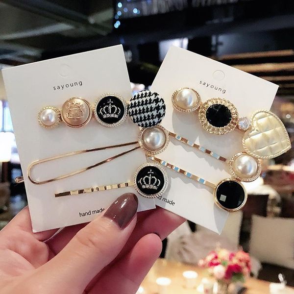 hair accessories vintage houndstooth button grid hairclip gold clips crown heart pearl pin for women fashion barrettes
hair accessories vintage houndstooth button grid hairclip gold clips crown heart pearl pin for women fashion barrettes