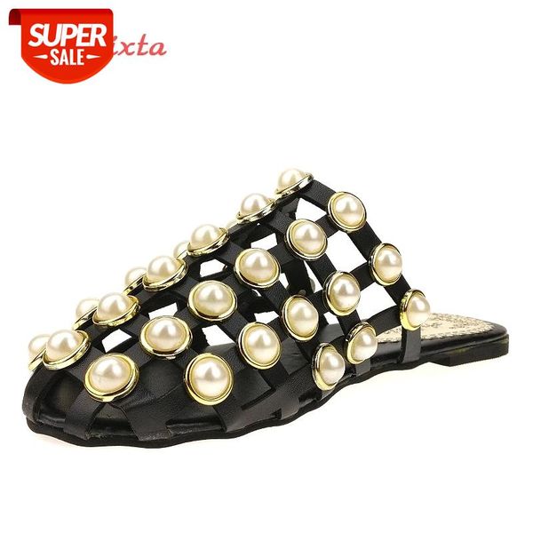aphixta women flat with slipper pearl decoration rubber bottom women shoes outside fashion pointed toe black checkered slippers #7i31
aphixta women flat with slipper pearl decoration rubber bottom women shoes outside fashion pointed toe black checkered slippers #7i31
