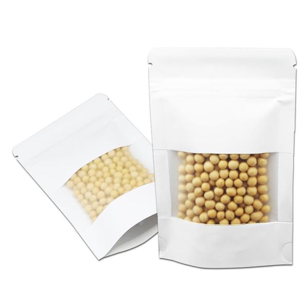 14x20cm white kraft paper stand up food storage party bag doypack self seal zipper ziplock packaging pouch with clear window h bbyiik
14x20cm white kraft paper stand up food storage party bag doypack self seal zipper ziplock packaging pouch with clear window h bbyiik
