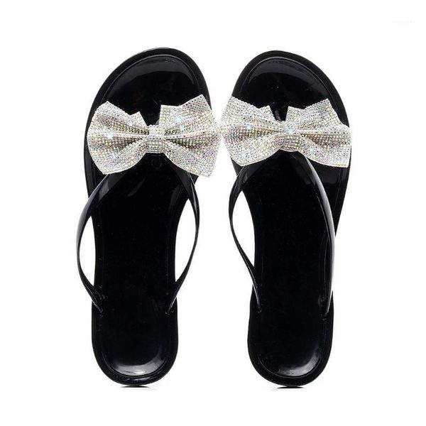 sandals women shiny rhinestone bowknot flip-flops jewelry sequins beach flat summer jelly clip toe slippers 20211, Black
sandals women shiny rhinestone bowknot flip-flops jewelry sequins beach flat summer jelly clip toe slippers 20211, Black