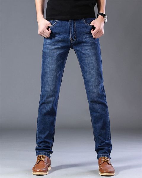 2020 модные мужские тонкие эластичные джинсы, Blue
2020 модные мужские тонкие эластичные джинсы, Blue