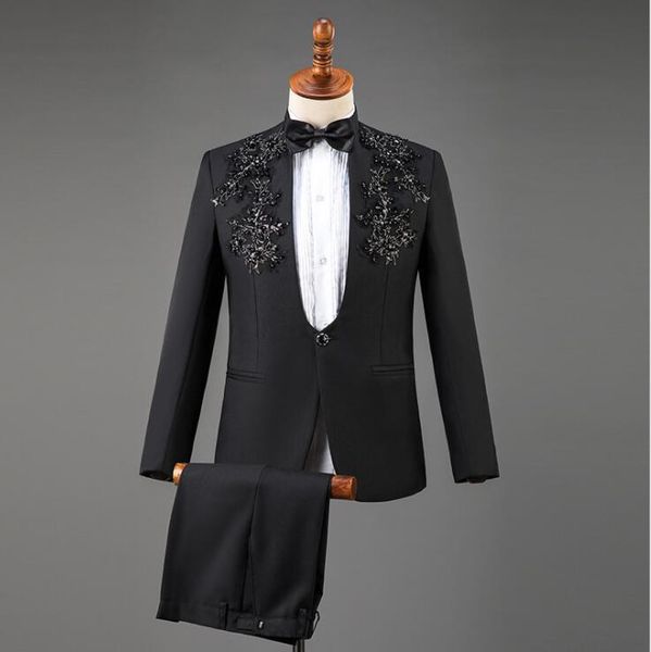 men's suits & blazers blazer men stand collar sequins latest coat pant designs marriage suit terno masculino trouser wedding black, White;black
men's suits & blazers blazer men stand collar sequins latest coat pant designs marriage suit terno masculino trouser wedding black, White;black