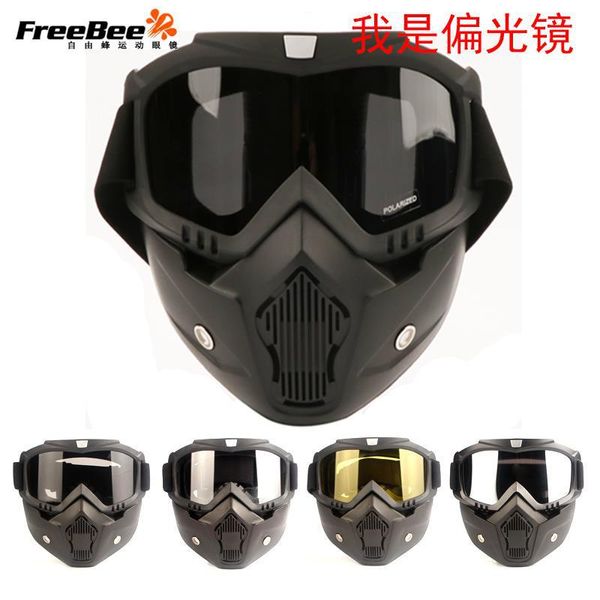 Wholesale Harley Motorcycle Goggles Men And Women Retro Personality Mask Motorcycle Helmet Half Mask Off-road Riding Goggles