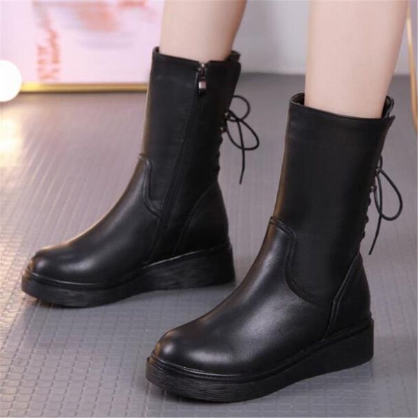 autumn winter women ankle boots short plush women's shoes ladies leather back tie warm motorcycle boots female artificial fluf, Black
autumn winter women ankle boots short plush women's shoes ladies leather back tie warm motorcycle boots female artificial fluf, Black