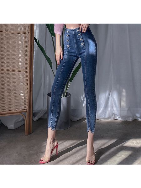 2021 new fashion fall high elastic high-elastic thin double pencil blue pants high-waisted women's jeans mqif
2021 new fashion fall high elastic high-elastic thin double pencil blue pants high-waisted women's jeans mqif