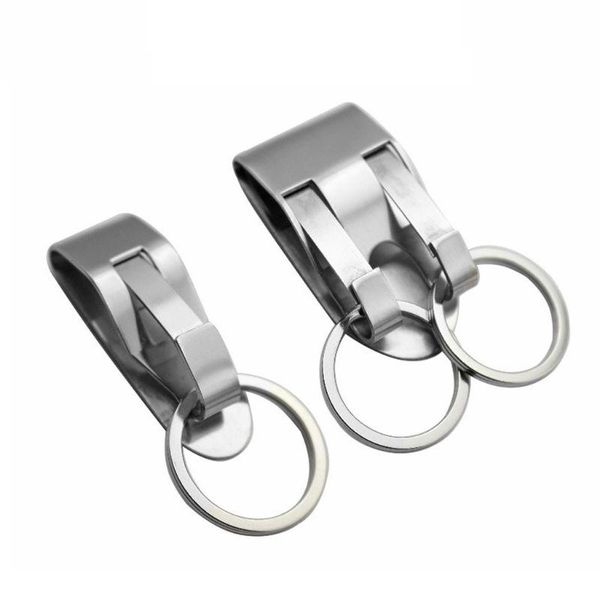 keychains stainless steel keyring security clip on heavy duty belt key keychain 2 detachable keyrings holder, Silver
keychains stainless steel keyring security clip on heavy duty belt key keychain 2 detachable keyrings holder, Silver