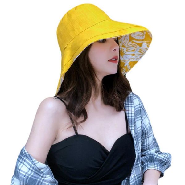 women cotton double-sided bucket hats wide brim sun hat uv protection caps outdoor sports summer ladies beach fisherman hats, Black;white
women cotton double-sided bucket hats wide brim sun hat uv protection caps outdoor sports summer ladies beach fisherman hats, Black;white
