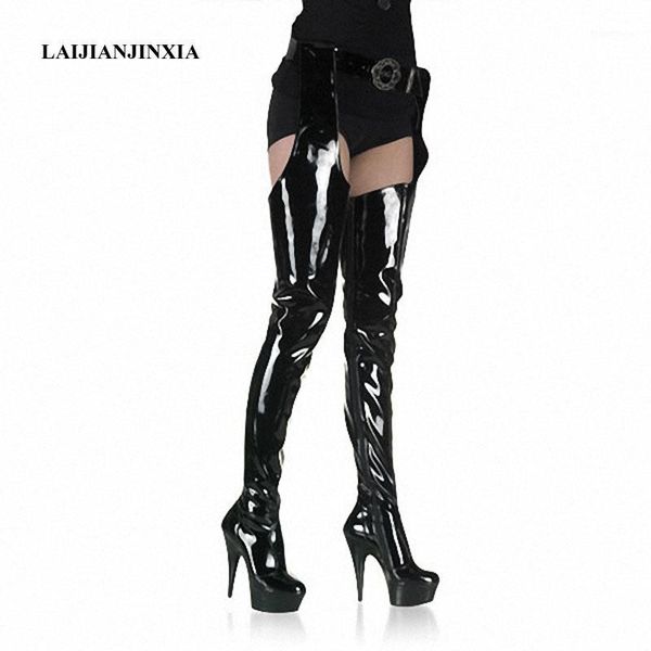laijianjinxia 6 inch plus size shoes waist-length boots ultra high heels shoes 15cm thigh high boots waist1, Black
laijianjinxia 6 inch plus size shoes waist-length boots ultra high heels shoes 15cm thigh high boots waist1, Black