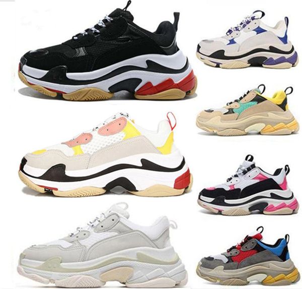 2020 new triple s designer casual shoes paris 17fw low old dad sneaker combination soles boots mens womens fashion high quality, Black
2020 new triple s designer casual shoes paris 17fw low old dad sneaker combination soles boots mens womens fashion high quality, Black