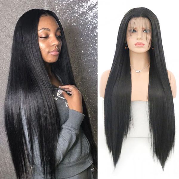 charisma synthetic lace front wig for black women color 1b long straight hair with natural hairline lace front wigs, Black;brown
charisma synthetic lace front wig for black women color 1b long straight hair with natural hairline lace front wigs, Black;brown