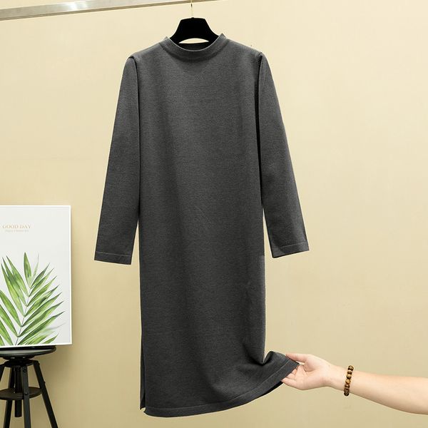 2021 new oversized women long straight split up o neck casual loose maxi elegant autumn winter pullover sweater dress 5s9m, Black;gray
2021 new oversized women long straight split up o neck casual loose maxi elegant autumn winter pullover sweater dress 5s9m, Black;gray