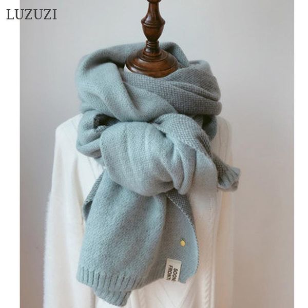scarves luzuzi 2021 women solid cashmere lady winter thicken warm soft shawls wraps pink female knitted wool long scarf, Blue;gray
scarves luzuzi 2021 women solid cashmere lady winter thicken warm soft shawls wraps pink female knitted wool long scarf, Blue;gray