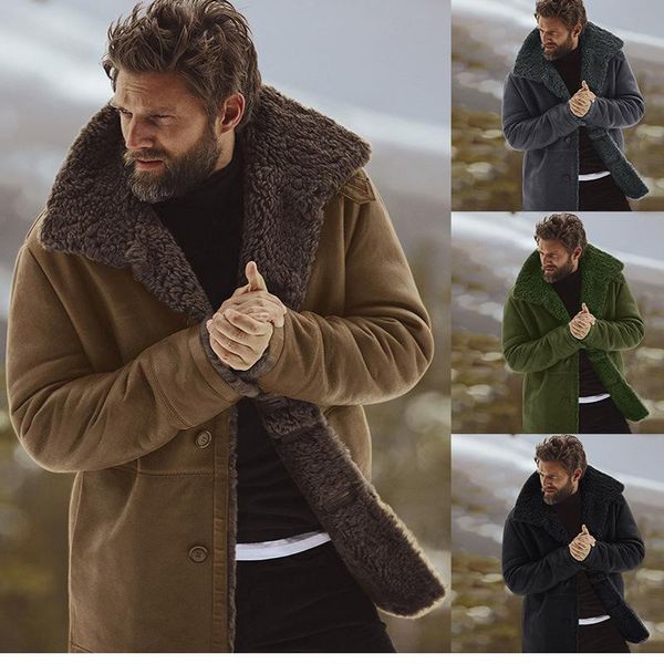 oloey winter new fashion thick button warm long-sleeved jacket mid-length coats for men, Black
oloey winter new fashion thick button warm long-sleeved jacket mid-length coats for men, Black