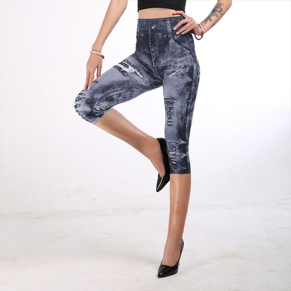 new imitation cowboy print women leggings high waist slim elastic capri pants mid calf fitness legging calzas mujer, Black
new imitation cowboy print women leggings high waist slim elastic capri pants mid calf fitness legging calzas mujer, Black