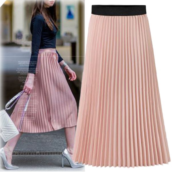 european and american spring and summer fashion ladies short skirts, high-quality women's mid-length chiffon all-match skirts, thin ple, Black
european and american spring and summer fashion ladies short skirts, high-quality women's mid-length chiffon all-match skirts, thin ple, Black