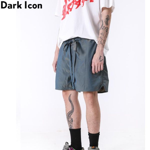 men's shorts dark plain double layer men straight with waist band street, White;black
men's shorts dark plain double layer men straight with waist band street, White;black