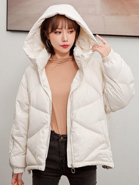 women's down & parkas 2021 short jacket women 90% white duck coat hooded zipper winter female padded clothing, Black
women's down & parkas 2021 short jacket women 90% white duck coat hooded zipper winter female padded clothing, Black