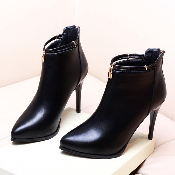 spring autumn new casual thin heel soft leather women fashion brand high heels ankle boots ladies motorcycle boot shoes h0010, Black
spring autumn new casual thin heel soft leather women fashion brand high heels ankle boots ladies motorcycle boot shoes h0010, Black