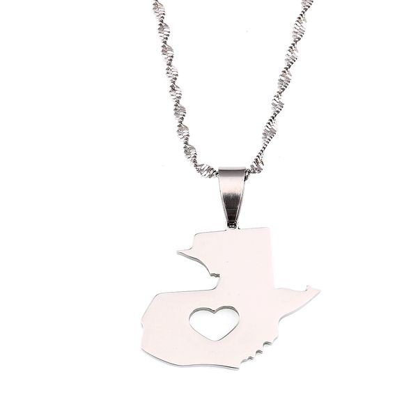 guatemala map pendant necklace for women men guatemalan jewelry heart necklace, Silver
guatemala map pendant necklace for women men guatemalan jewelry heart necklace, Silver