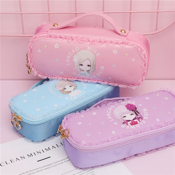 School Pencil Cases Bag Kawaii Cute Lace Large capacity School Student Supplies Lapis Stationery Storage Bag 05152
School Pencil Cases Bag Kawaii Cute Lace Large capacity School Student Supplies Lapis Stationery Storage Bag 05152