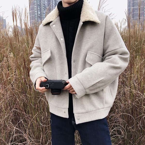 men's loose cotton jacket oversize lamb hair warm cotton clothes1, Black;brown
men's loose cotton jacket oversize lamb hair warm cotton clothes1, Black;brown