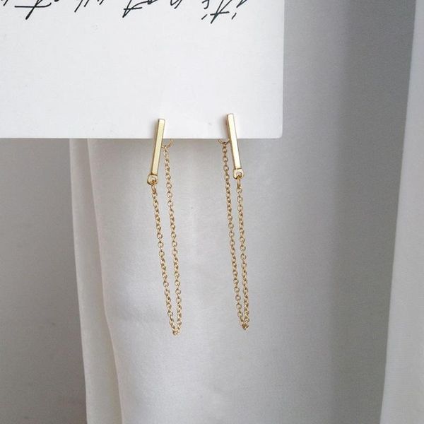 europe and america personality simple metal texture long chain tassel earrings fashion women girl jewelry accessories, Silver
europe and america personality simple metal texture long chain tassel earrings fashion women girl jewelry accessories, Silver