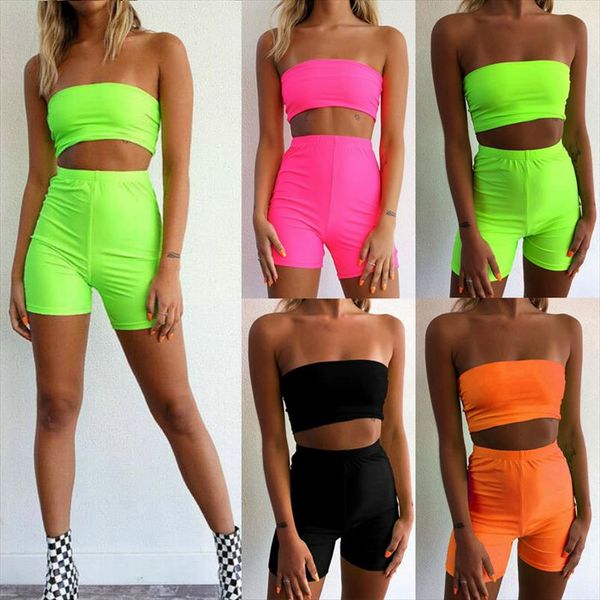 2019 новые летние женщины 2 бюстье фитнес спорт tracksuit без бретелек crop top bodycon шорты club party two piece set одежда, Gray
2019 новые летние женщины 2 бюстье фитнес спорт tracksuit без бретелек crop top bodycon шорты club party two piece set одежда, Gray