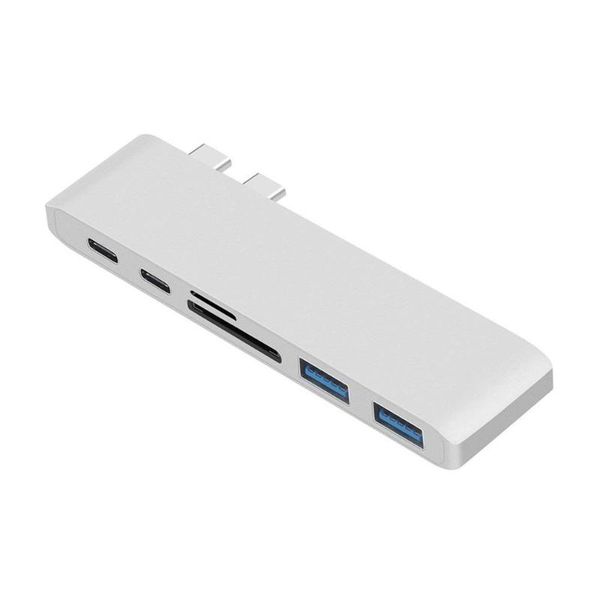aluminum usb c hub 6 in 1 usb type c hub adapter dongle compatible for pro 13 15 thunderbolt 3
aluminum usb c hub 6 in 1 usb type c hub adapter dongle compatible for pro 13 15 thunderbolt 3