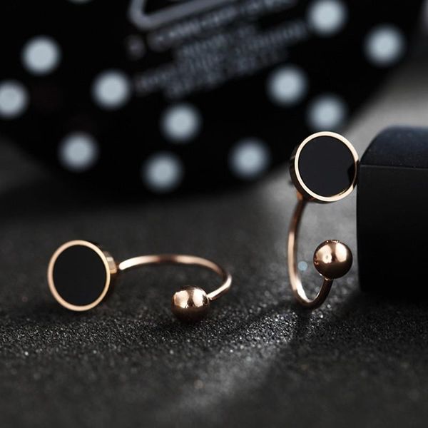 stud jioromy double side earring fashion brand jewelry stainless steel earrings black round women, Golden;silver
stud jioromy double side earring fashion brand jewelry stainless steel earrings black round women, Golden;silver