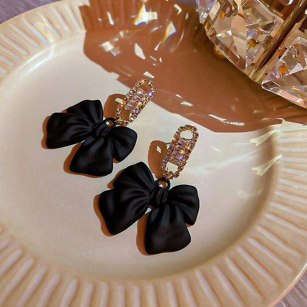 dangle & chandelier 2021 arrival trendy black bow earrings for women students fashion party pendiente, Silver
dangle & chandelier 2021 arrival trendy black bow earrings for women students fashion party pendiente, Silver