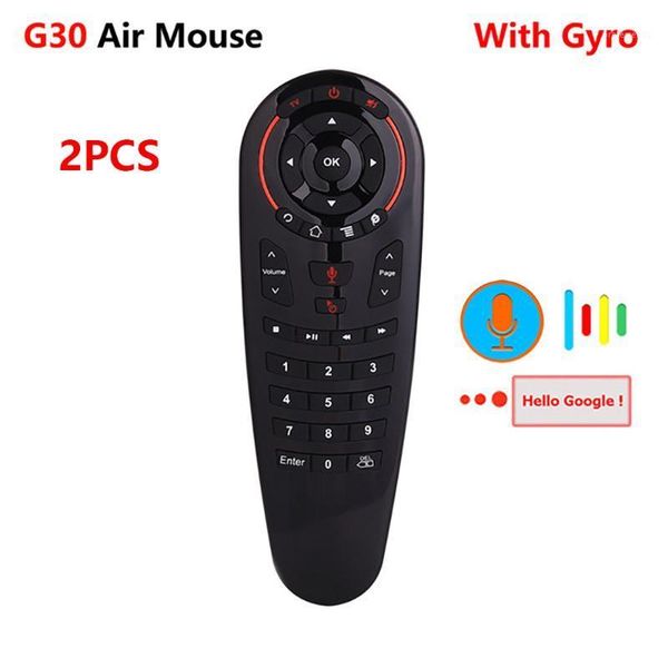 remote controlers 2pcs/lot g30s air mouse google microphone gyroscope 2.4g wireless ir learning g30 voice control for android tv box1 
remote controlers 2pcs/lot g30s air mouse google microphone gyroscope 2.4g wireless ir learning g30 voice control for android tv box1