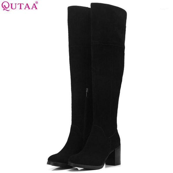 boots qutaa 2021 women over the knee high platform square toe elegant winter motorcycle big size 34-391, Black
boots qutaa 2021 women over the knee high platform square toe elegant winter motorcycle big size 34-391, Black